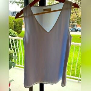 Babaton Light blue V neck top- XS